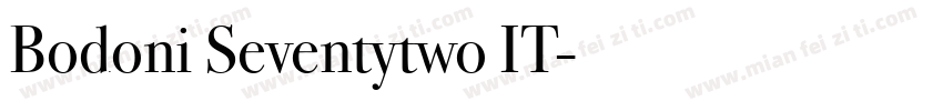 Bodoni Seventytwo IT字体转换